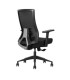 SILLA DE OFICINA CROMAD SENIOR SE6000 NEGRA - RESPALDO MALLA - SOPORTE LUMBAR AJUSTABLE