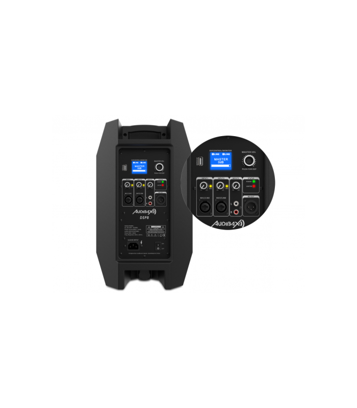 ALTAVOZ ACTIVO PROFESIONAL AUDIBAX DSP8 8" CON DSP Y BLUETOOTH - 450W PICO - 150W RMS
