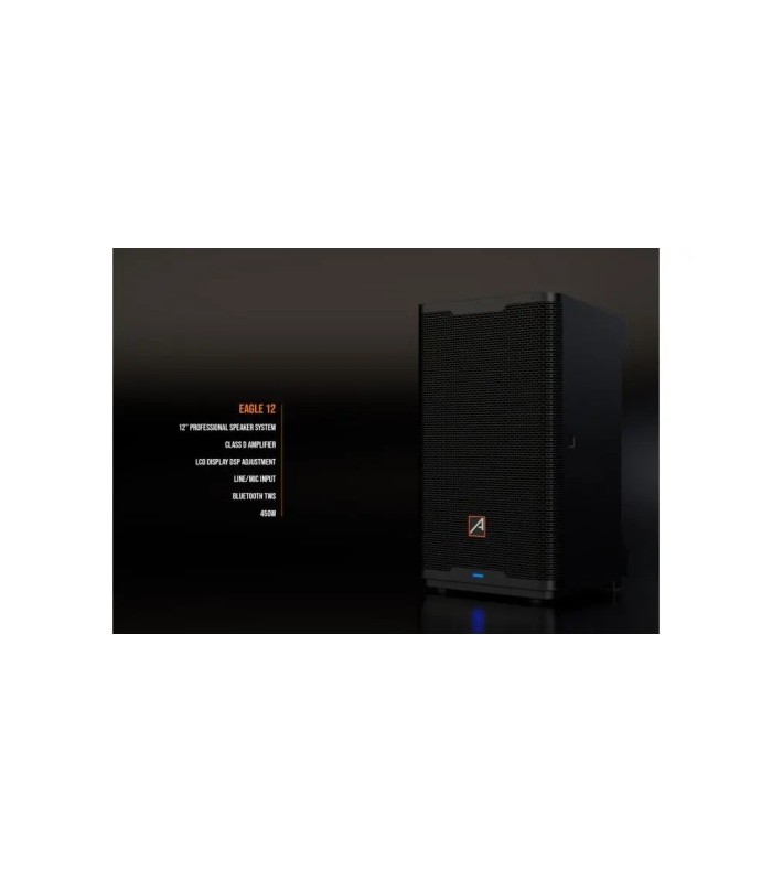 ALTAVOZ ACTIVO PROFESIONAL AUDIBAX EAGLE12 12" CON DSP Y BLUETOOTH - 900W PICO - 450W RMS