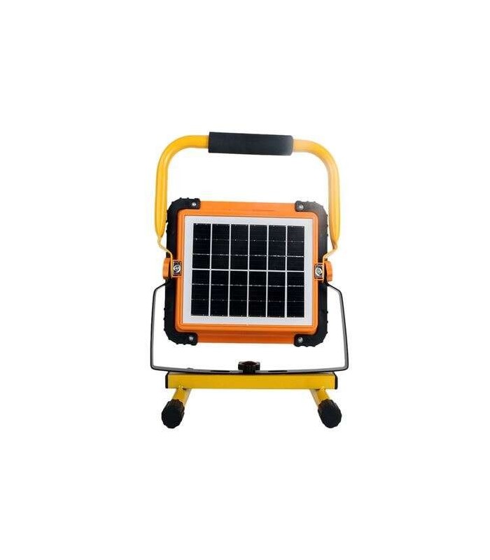 FOCO PROYECTOR LED SOLAR ELBAT 120W - PANEL SOLAR INTEGRADO - BATERIA 20 000 mAh - 780lm