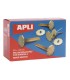 ENCUADERNADORES METALICOS APLI CON ARANDELA 25mm - CAJA 100 UNIDADES