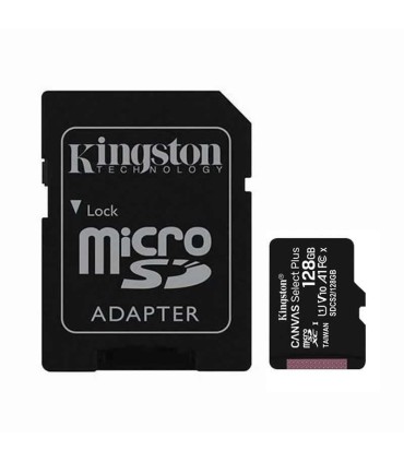 TARJETA MICRO SD XC 128GB + ADAPTADOR KINGSTON CANVAS SELECT PLUS - CLASE 10 - 100MB-S