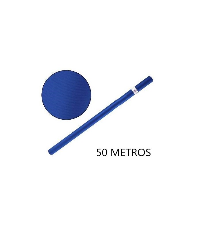 PAPEL CONTINUO AZUL MARINO 50MT FABRISA - PAPEL KRAFT AZUL MARINO 50MT