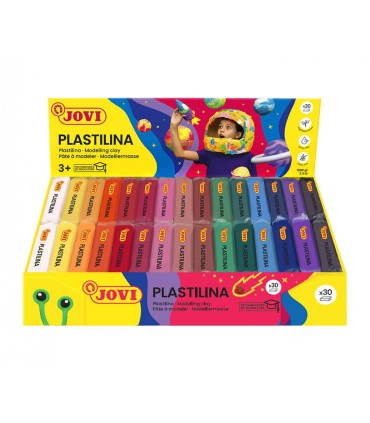 PLASTILINA 50GR COLORES SURTIDOS CAJA 30 UNIDADES