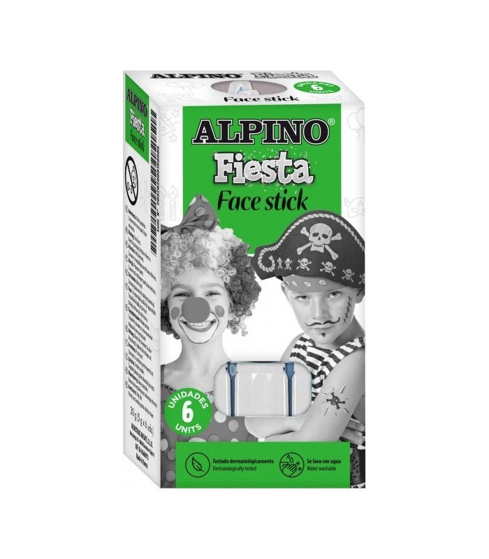 BARRA PINTURA FACIAL BLANCA ALPINO FACE STICK - TESTADO DERMATOLOGICAMENTE