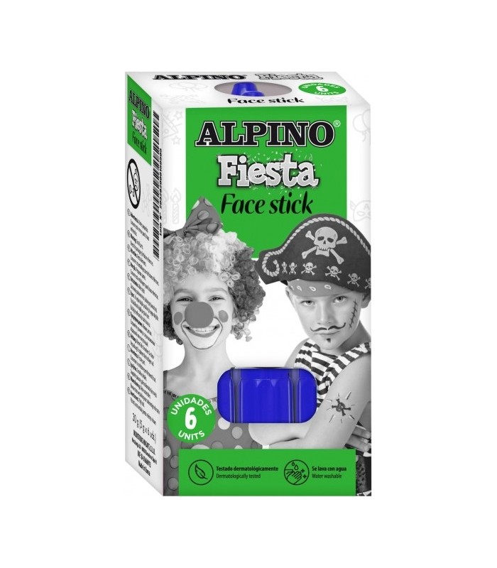 BARRA PINTURA FACIAL AZUL ALPINO FACE STICK - TESTADO DERMATOLOGICAMENTE