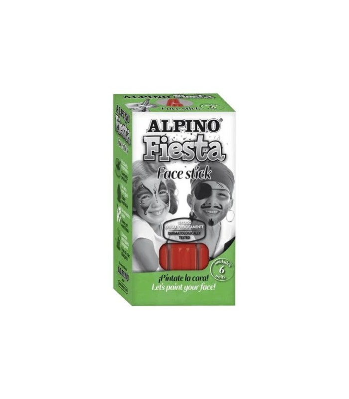 BARRA PINTURA FACIAL ROJO ALPINO FACE STICK - TESTADO DERMATOLOGICAMENTE
