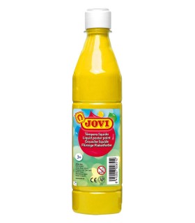 TEMPERA LIQUIDA AMARILLA JOVI 500ml - LAVABLE -COLORES MEZCLABLES