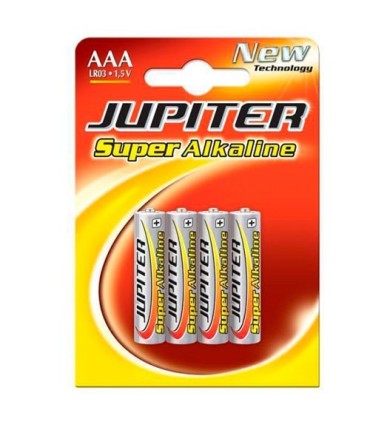 PILAS JUPITER AAA LR03 PAQUETE 4 UNIDADES