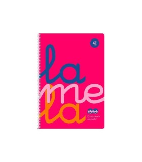 BLOC Fº LAMELA 4MM TAPA PLASTICO ROSA