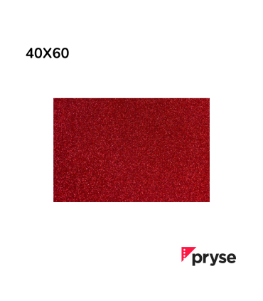 GOMA EVA PURPURINA ROJA BIODEGRADABLE PRYSE  40 X 60