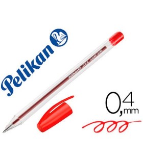 BOLIGRAFO PELIKAN STICK SUPERSOFT ROJO