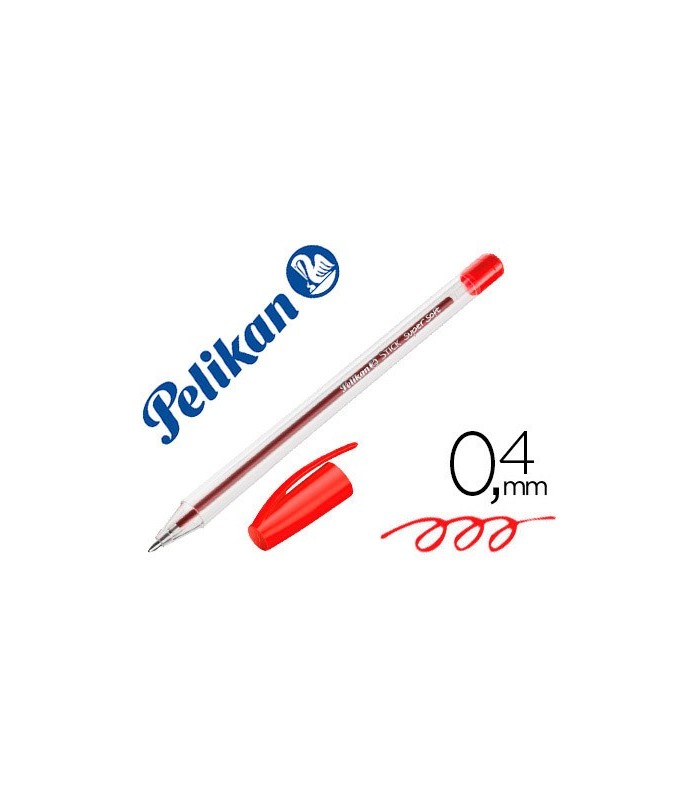 BOLIGRAFO PELIKAN STICK SUPERSOFT ROJO