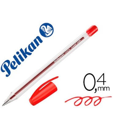 BOLIGRAFO PELIKAN STICK SUPERSOFT ROJO