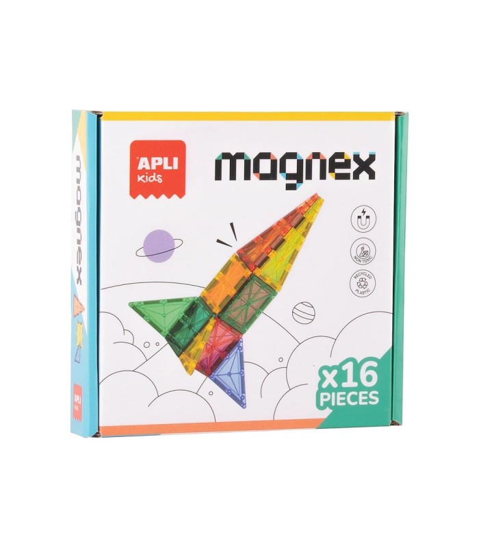 JUEGO MAGNEX 16 PIEZAS APLI