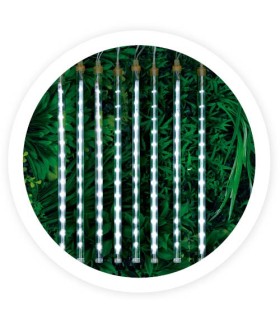 CORTINA LED EFECTO LLUVIA DE METEOROS GSC - LUZ FRIA - 5 METROS - 20 TIRAS