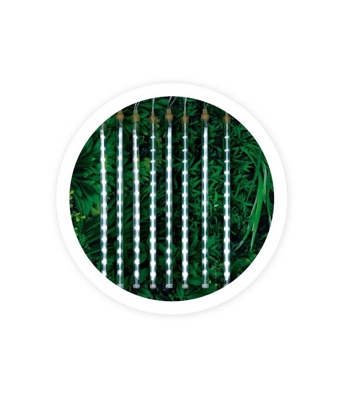 CORTINA LED EFECTO LLUVIA DE METEOROS GSC - LUZ FRIA - 5 METROS - 20 TIRAS