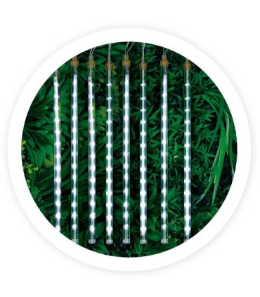 CORTINA LED EFECTO LLUVIA DE METEOROS GSC - LUZ FRIA - 5 METROS - 20 TIRAS