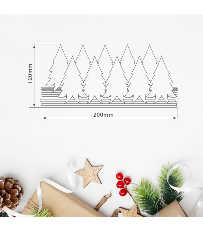 BOSQUE ARBOLES DE NAVIDAD LED KUNER GSC - LUZ CALIDA