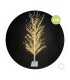 ARBOL DECORATIVO LED SIRKA GSC BLANCO 1 5 METROS - LUZ CALIDA - FUNCIONA A LUZ