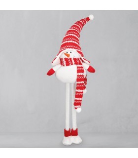 MUÑECO DE NIEVE DE PIE EIRA GSC 64-94cm ROJO Y BLANCO