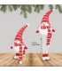 MUÑECO DE NIEVE DE PIE EIRA GSC 64-94cm ROJO Y BLANCO