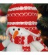 MUÑECO DE NIEVE BEIRA GSC 25cm ROJO Y BLANCO