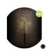 ARBOL DECORATIVO LED SIRKA GSC NEGRO 1 2 METROS - LUZ CALIDA - FUNCIONA A LUZ