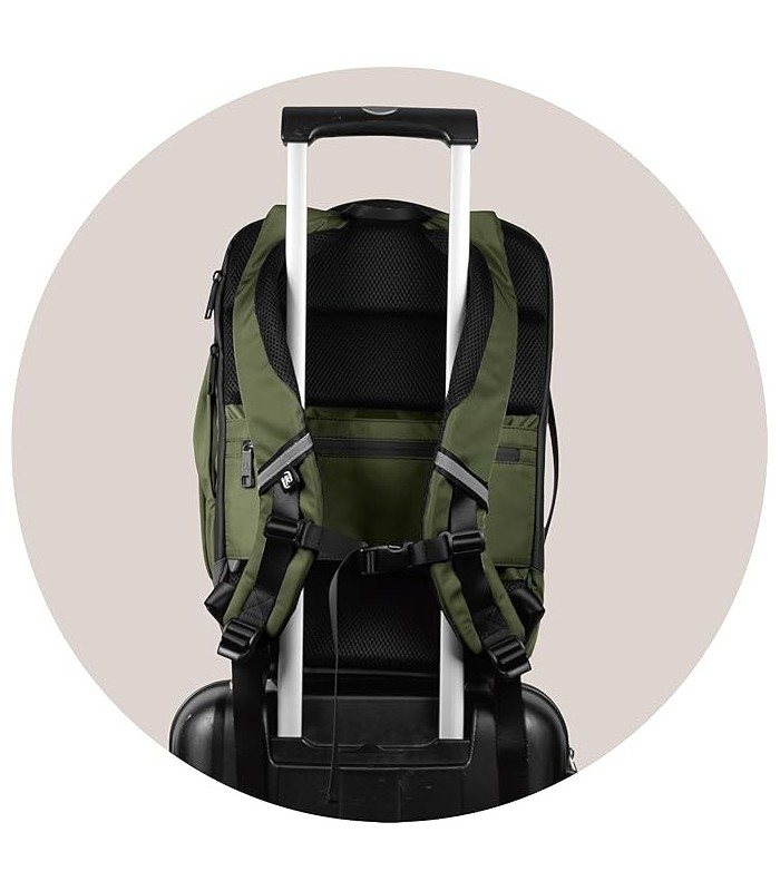 MOCHILA EXECUTIVE OXFBAG RPET VERDE CAQUI