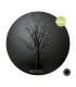 ARBOL DECORATIVO LED CUMIA GSC NEGRO 60cm - LUZ CALIDA - FUNCIONA A PILAS