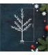 ARBOL DECORATIVO LED CUMIA GSC NEGRO 60cm - LUZ CALIDA - FUNCIONA A PILAS