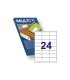 ETIQUETAS ADHESIVAS MULTI3 70x35 mm - PAQUETE DE 100 HOJAS