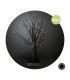 ARBOL DECORATIVO LED CUMIA GSC NEGRO 40cm - LUZ CALIDA - FUNCIONA A PILAS
