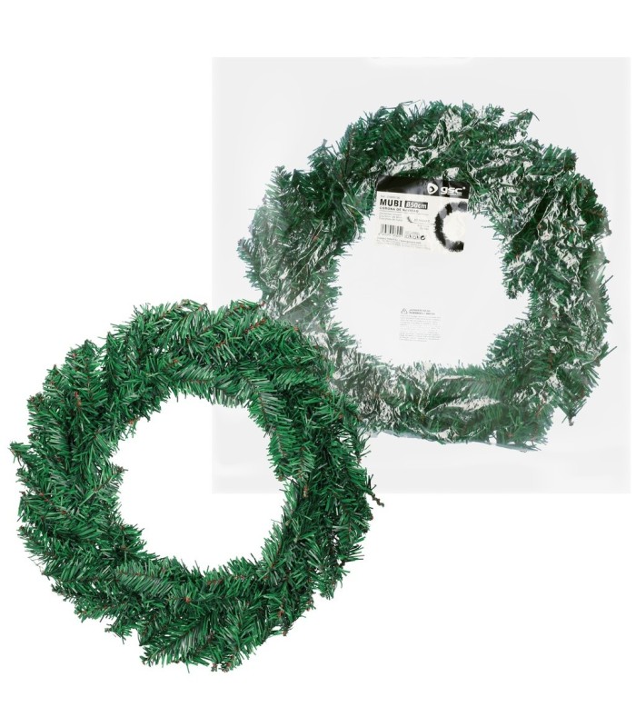 CORONA DE NAVIDAD MUBI GSC Ø50cm 80 RAMAS