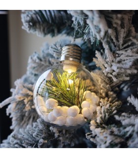 BOLA DE NAVIDAD LED GSC 8cm - LUZ CALIDA