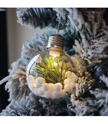 BOLA DE NAVIDAD LED GSC 8cm - LUZ CALIDA