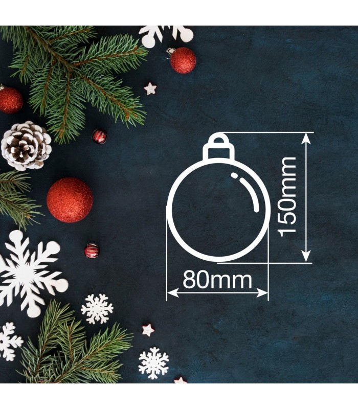 BOLA DE NAVIDAD LED GSC 8cm - LUZ CALIDA
