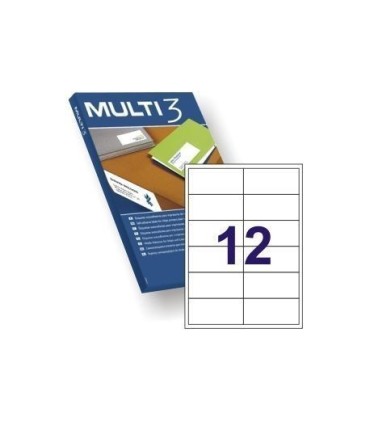 ETIQUETAS ADHESIVAS MULTI3 97x42,4 mm - PAQUETE DE 100 HOJAS
