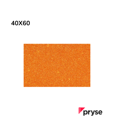 GOMA EVA PURPURINA NARANJA BIODEGRADABLE PRYSE  40 X 60