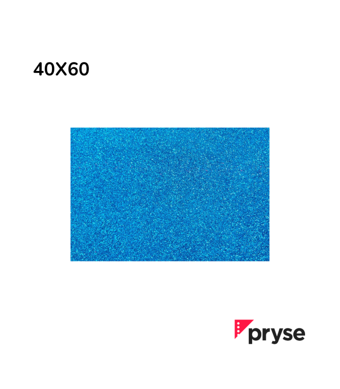 GOMA EVA PURPURINA AZUL BIODEGRADABLE PRYSE  40 X 60