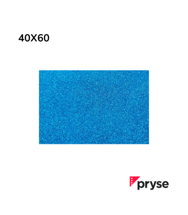 GOMA EVA PURPURINA AZUL BIODEGRADABLE PRYSE  40 X 60