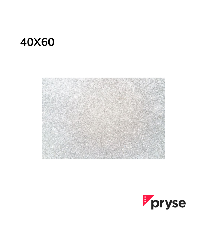 GOMA EVA PURPURINA PLATA BIODEGRADABLE PRYSE  40 X 60