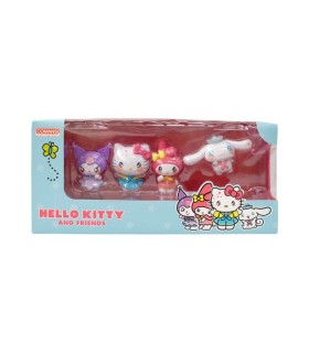 COLECCION COMPLETA HELLO KITTY & FRIENDS COMANSI - 4 FIGURAS - DISEÑO KAWAII