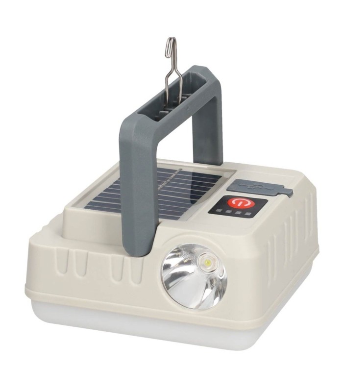 LINTERNA SOLAR LED RECARGABLE GSC 290 LUMENES - BATERIA 1.200 mAh