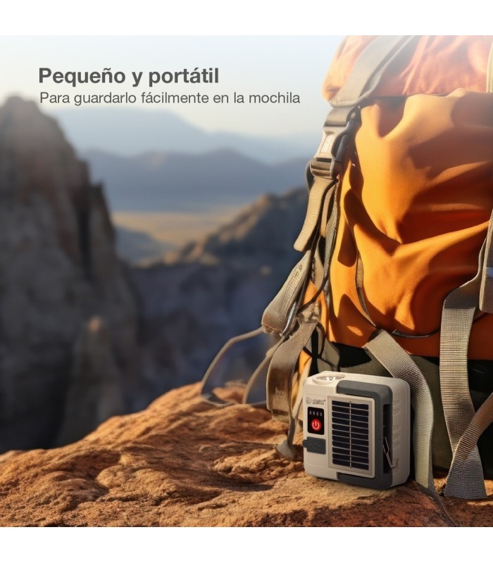 LINTERNA SOLAR LED RECARGABLE GSC 290 LUMENES - BATERIA 1.200 mAh