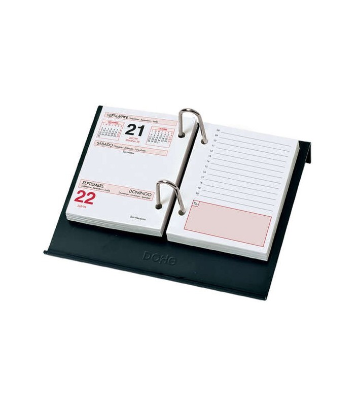 PORTACALENDARIO DE MESA NEGRO DOHE - PARA BLOQUE BUFETE - FABRICADO EN PLASTICO