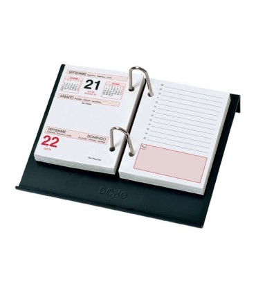 PORTACALENDARIO DE MESA NEGRO DOHE - PARA BLOQUE BUFETE - FABRICADO EN PLASTICO