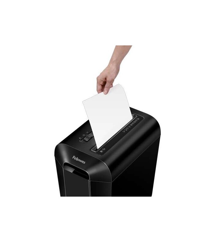 DESTRUCTORA FELLOWES POWERSHRED LX65 NEGRA - CORTE PARTICULAS P-4 - DESTRUYE HASTA 10 HOJA