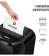 DESTRUCTORA FELLOWES POWERSHRED LX50 NEGRA - CORTE PARTCULAS P-4 - DESTRUYE HASTA 9 HOJAS