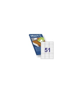 ETIQUETAS ADHESIVAS MULTI3 70x16 9mm - PAQUETE DE 100 HOJAS